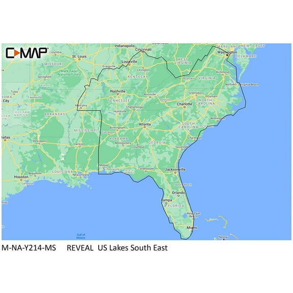 C-MAP Reveal US Lakes South East
