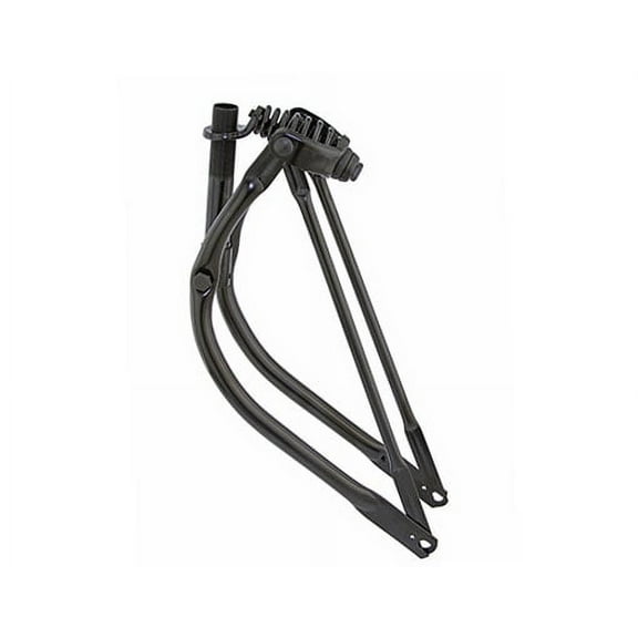 Lowrider 20" Bent Spring Fork 1" Black. Bike Part, Bicycle Part, Bike Accessory, Bicycle Accessory