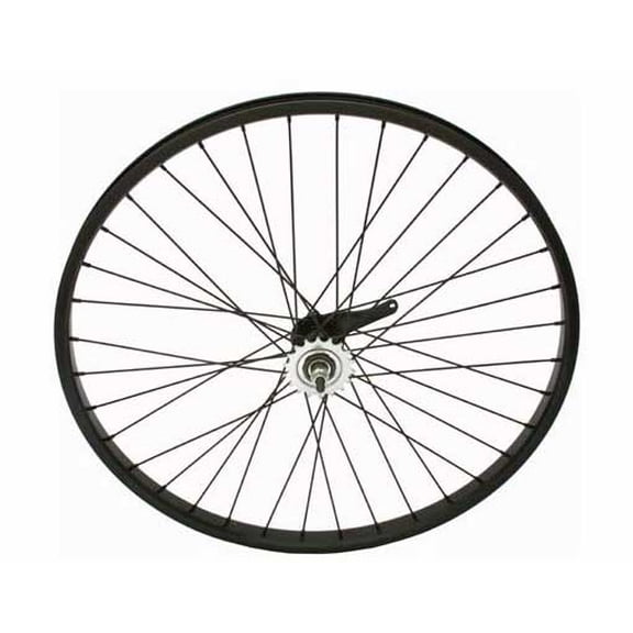 Lowrider 26 In. x 2.125 In. Alloy Coaster Wheel 12G Black. Bicycle wheel, Bike Wheel, Chopper