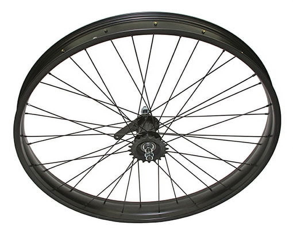 26 x 3 bicycle wheels VoltBike these durable aluminum rims come with chrome MICARGI Fat Bike Wheel Set