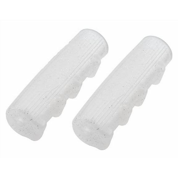 Lowrider Bicycle Bike Grips KRATON Rubber 0214 Sparkle Clear. Bike Part, Bicycle Part, Bike Accessory, Bicycle Accessory