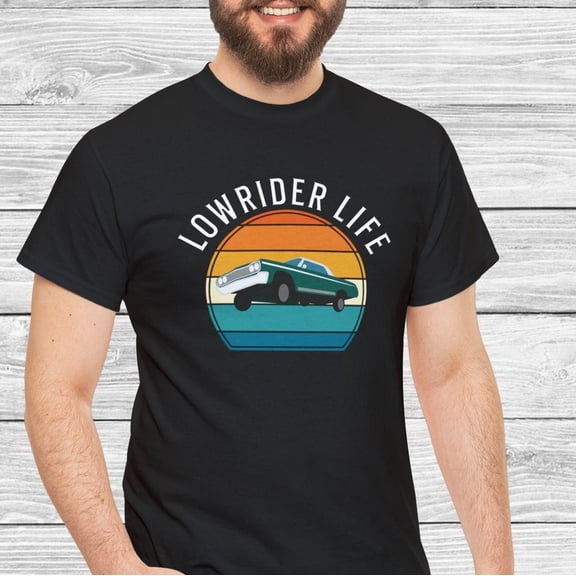 Lowrider Car Shirt Oldies Party Low Rider Tshirt Cholo Chicana Lowrider Silhouette Chicano Cholo Style Cruising Lowrider Life Gift for him