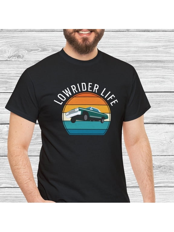 Lowrider Car Shirt Oldies Party Low Rider Tshirt Cholo Chicana Lowrider Silhouette Chicano Cholo Style Cruising Lowrider Life Gift for him