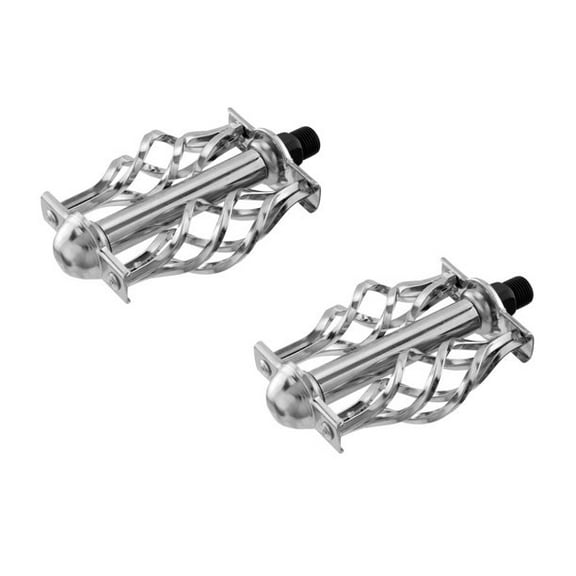 Lowrider Classic Bicycle Bike Cage 9/16" Pedals Chrome
