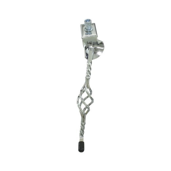 Lowrider Classic Cage Twisted Bike Kickstand Center Mount, 8", Chrome