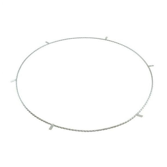 Lowrider Classic Square Twisted Bike Wheel Rim Trim, 20", Chrome