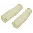 thumbnail image 1 of Lowrider Grips PVC Leather 1164C White. Bike Grips, Bicycle Grips, Low Rider Grips, Beach Cruiser Grips, Mountain Bike Grips, 1 of 1
