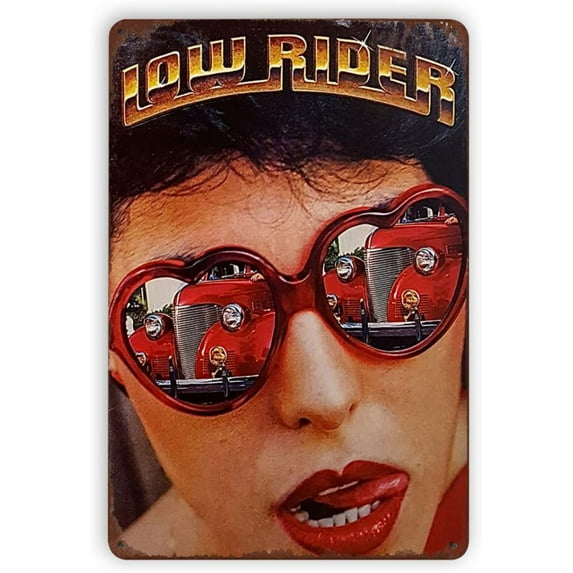 Lowrider Metal Signs Vintage Morden Wall Decor for Home Homies Room Man Cave Garage Retro Tin Plaque 12"x8" Inch