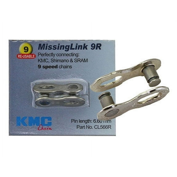 Lowrider Silver KMC Chain Missing Link Connecting 9 Speed 6.6mm Pin for Bike Chain, Bicycle Chain, Bikes, Bicycles