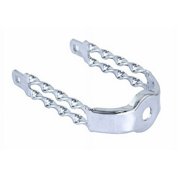 Lowrider Spring Fork Double Flat Twisted Crown Chrome. Bike Part, Bicycle Part, Bike Accessory, Bicycle Accessory