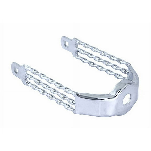 Lowrider Spring Fork Triple Flat Twisted Crown Chrome. Bike Part, Bicycle Part, Bike Accessory, Bicycle Accessory