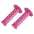 thumbnail image 1 of Lowrider Star Bike Grips 2006 Pink White Star. for Bike Handle Bars, Bicycle Handle Bars, Works on 7/8" Handlebar. 1 Set, 1 of 1