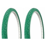 Lowrider Tire set. 2 Tires. Two Tires 26 X 1.95 GREEN 105 bike part, bicycle part, bike accessory, bicycle accessory