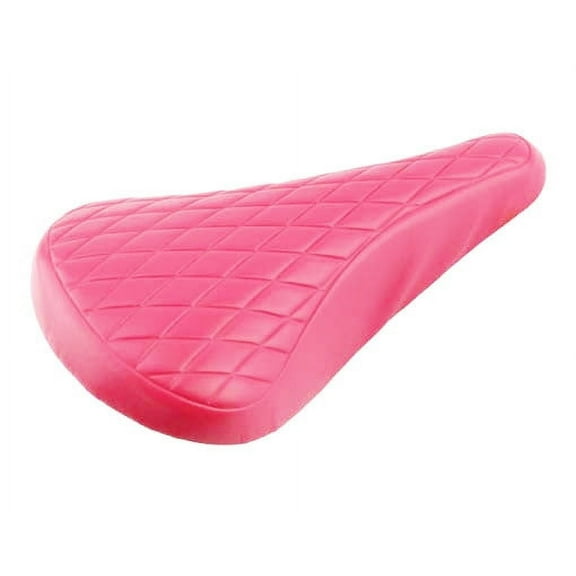 Lowrider Vinyl Saddle Diamond 702 Pink. Bike Seat, Bicycle Seat, Bike Part, Bicycle Part, Low Rider Bike Part, BMX, Free Style