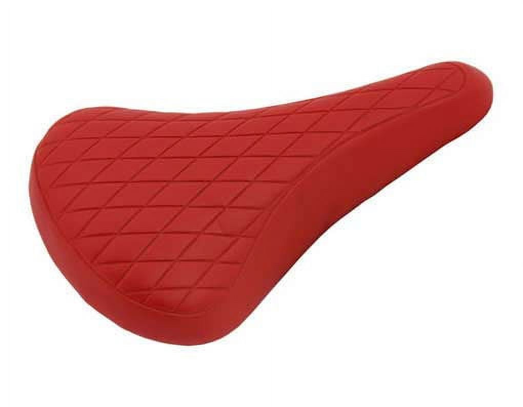Lowrider Vinyl Saddle Diamond 702 Red. Bike Seat, Bicycle Seat, Bike