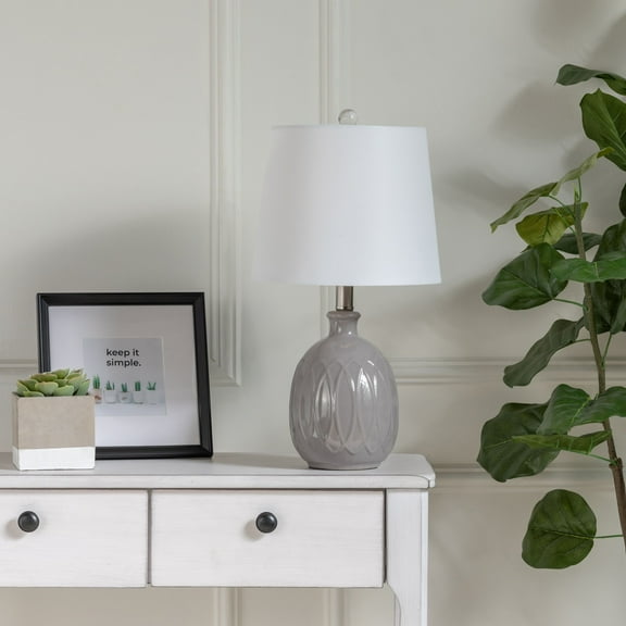 Loxley 21.25" Table Lamp, Gray