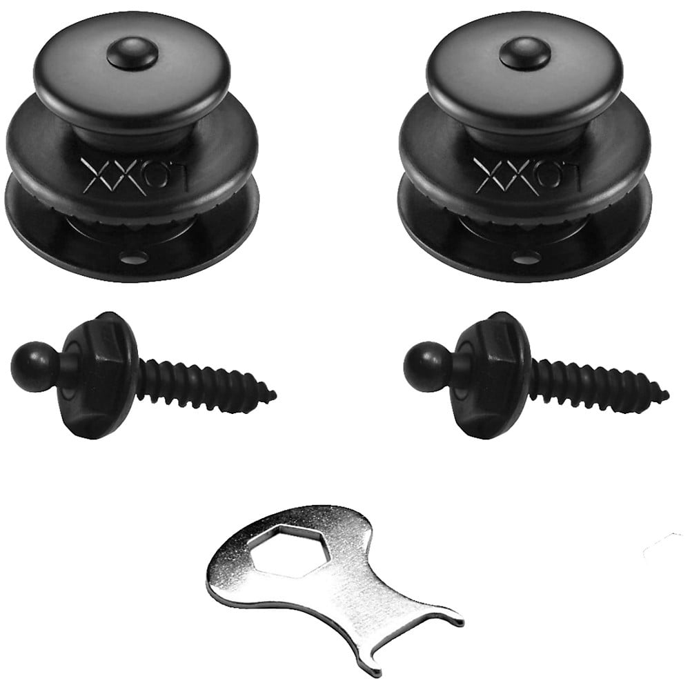 Loxx Strap Lock Set Black Chrome