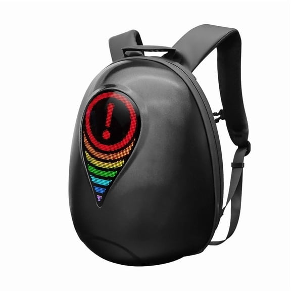 Loy LED Light - up Backpack, DIY Animation, Hard Shell Waterproof, Helmet Storage, Smart APP Control, Comfortable Carry