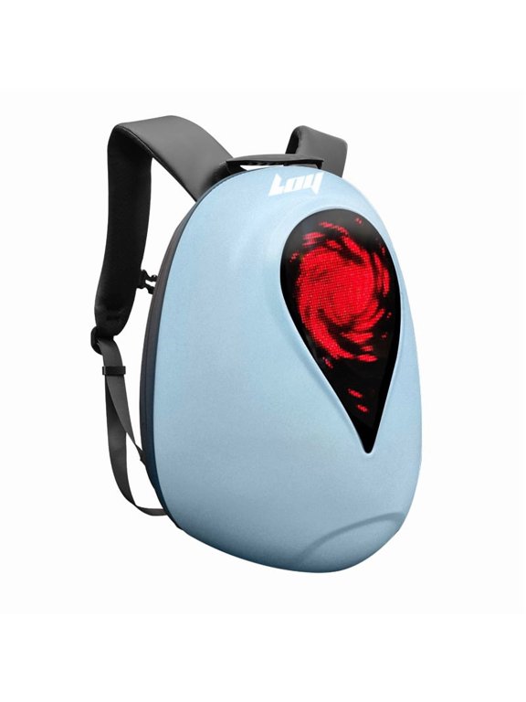 LED Light - up Backpack, DIY Animation, Hard Shell Waterproof, Helmet Storage, Smart APP Control, Comfortable Carry