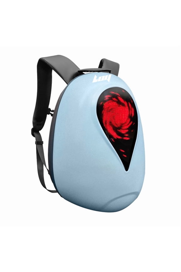 LED Light - up Backpack, DIY Animation, Hard Shell Waterproof, Helmet Storage, Smart APP Control, Comfortable Carry
