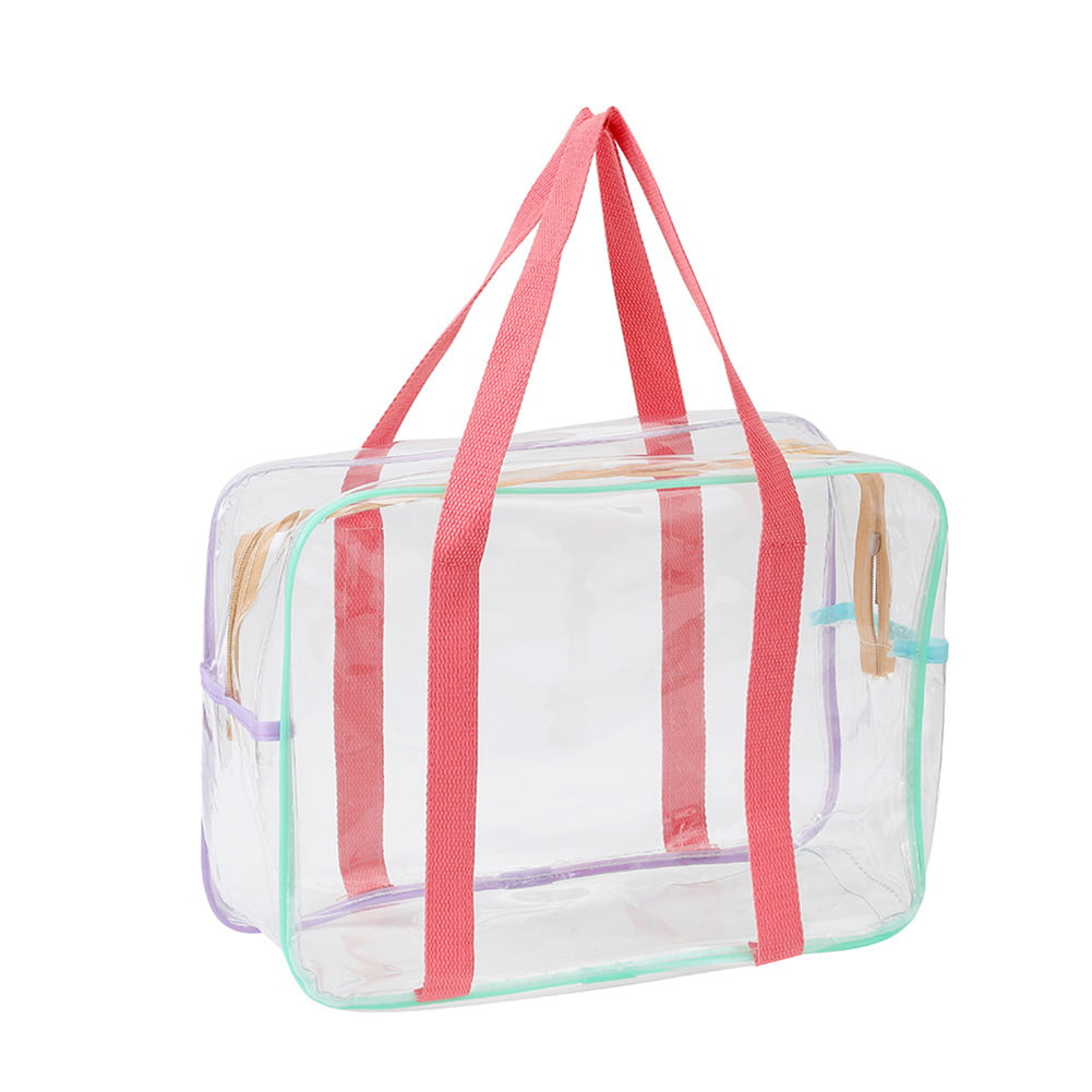  GSHLLO Summer Waterproof PVC Beach Bag Transparent