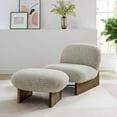 thumbnail image 1 of Loyal Accent Chair and Ottoman Set in River Rock Walnut, 1 of 10