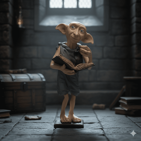 Loyal Wizarding World House Elf - 15cm Magic Servant Statue