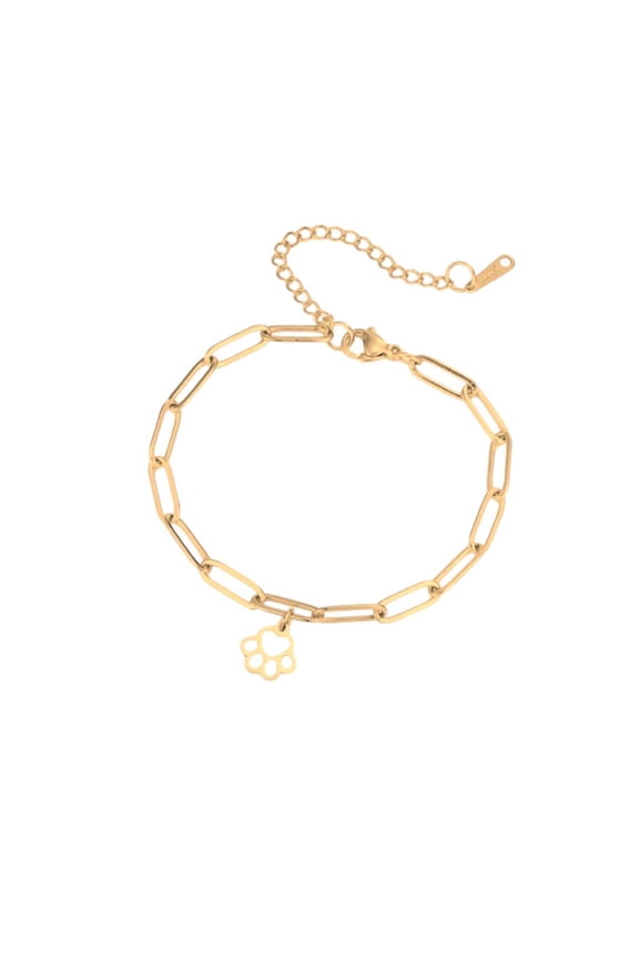 LoyalPrint Delicate Paw Print Link Bracelet