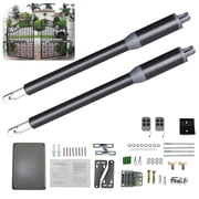 Loyalheartdy 24V Electric Gate Opener Kit 110V Heavy Duty Automatic Arm Dual Swing Gate w/Remote Up to 661LB