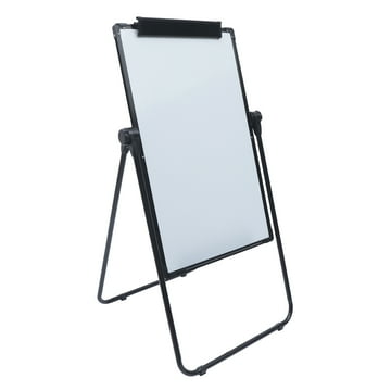 Loyalheartdy 35x24In Portable Whiteboard,Double Sided Magnetic Dry Erase Board Free Standing Adjustable Flip Chart Easel