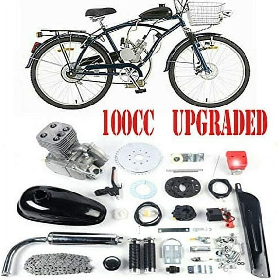 Loyalheartdy 36 Tooth Bicycle Motor Kit 100CC 2-Stroke Gas Motorized Bicycle Engine Set