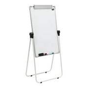 Loyalheartdy 36x24In Portable Whiteboard Double Sided Magnetic Dry Erase Board Standing Adjustable White Board w/Marker Pen, White