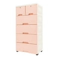 Loyalheartdy 6 Drawer Dresser 5Layer Plastic Stackable Vertical