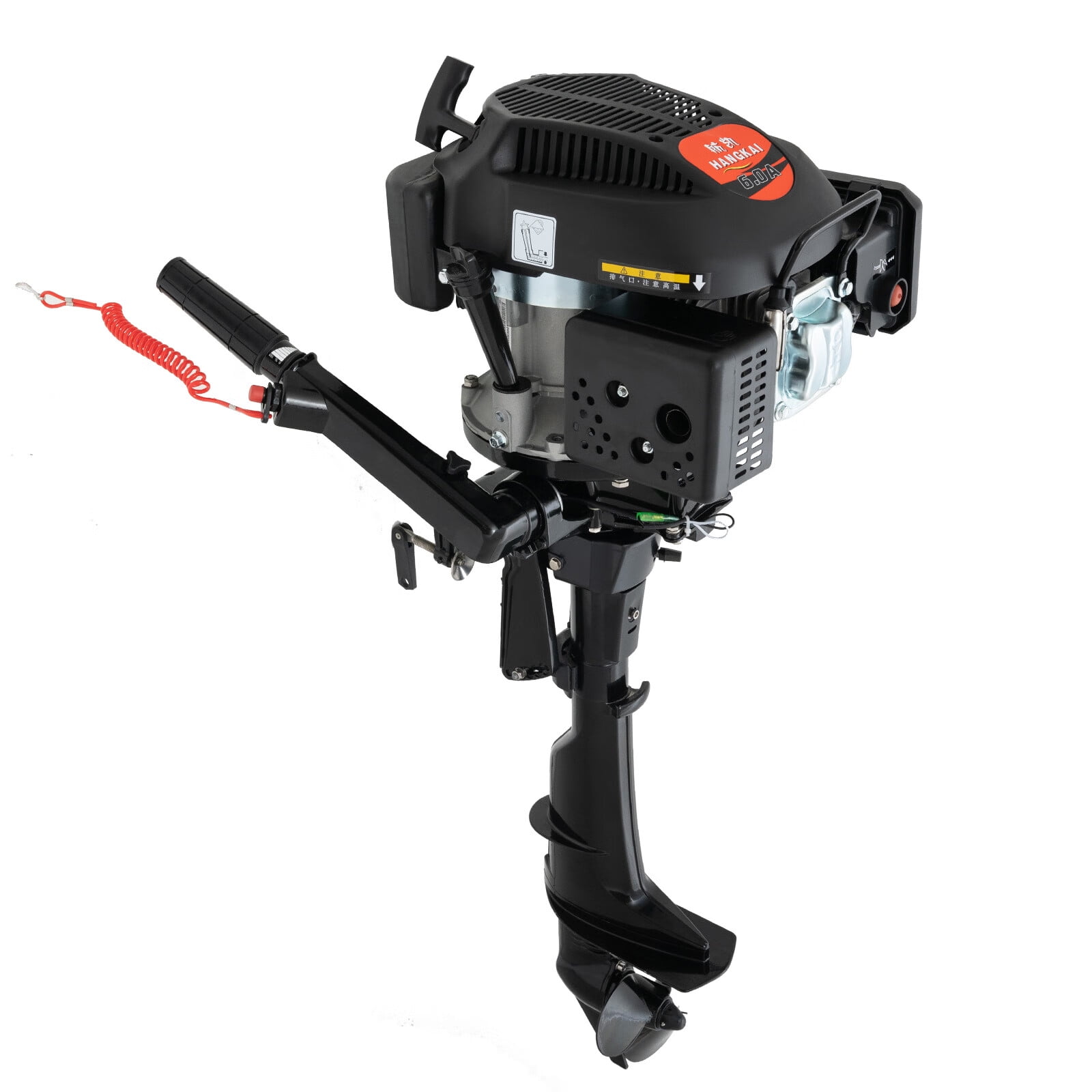 Loyalheartdy 6 HP 4 Stroke Outboard Motor 3.75KW Heavy Duty Boat Engine ...