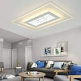 thumbnail image 1 of Loyalheartdy Acrylic Dimmable LED Ceiling Light, 35.4" 76W Flush Mount Chandelier Lamp Fixture w/Remote for Bedroom, Kitchen, 1 of 9