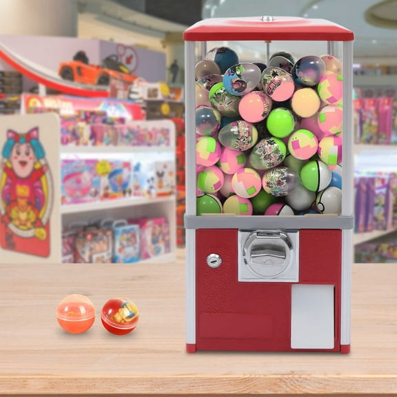 Loyalheartdy Candy Vending Machine Freestanding Huge Capacity Vending Dispenser w/Locks+Keys for 1.1-2.1inch of Capsule Toys or Candies
