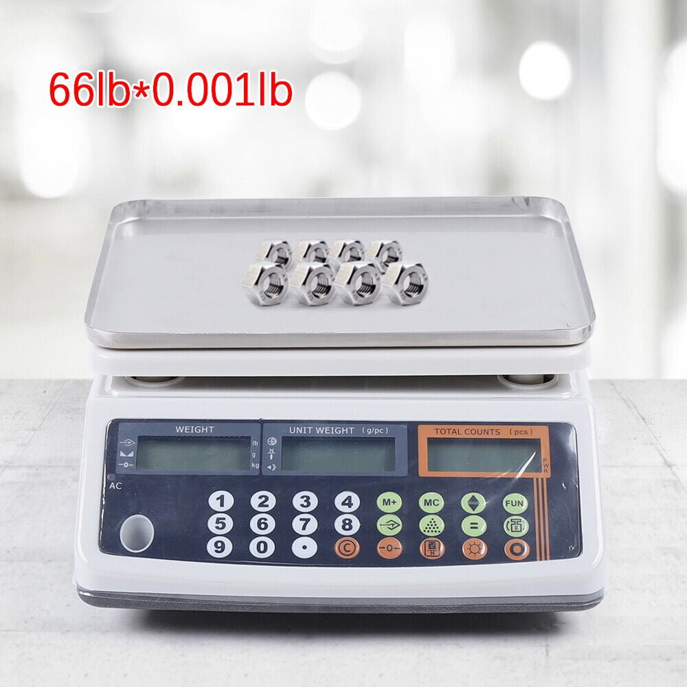 CB16658 66 lbs Weight Scale Digital Food Scales Count Scale, White