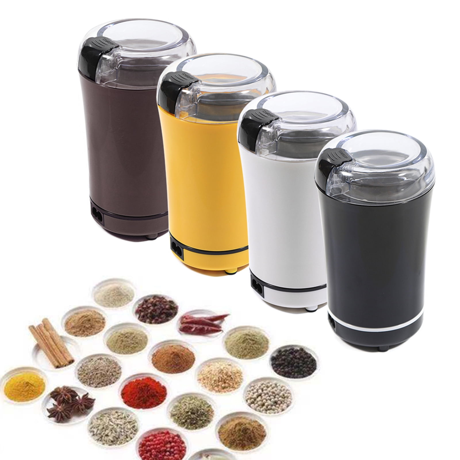 Loyalheartdy Electric Coffee Grinder, Coffee Bean Nut Seed Herb Grind