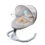 Loyalheartdy Newborn Babies Bouncer Infant Bluetooth Function Swing Chair with Music, Remote Control Pink