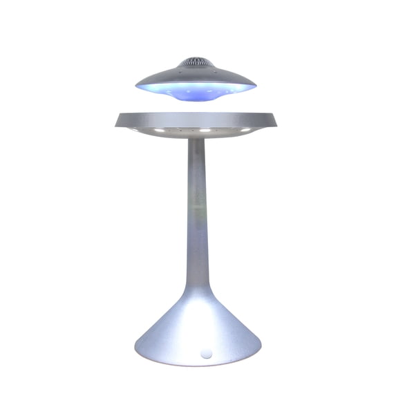 Loyalheartdy Levitating Bluetooth Speaker, UFO Magnetic Levitation Floating LED Lamp Wireless Charging Colorful Lighting Sound 5W