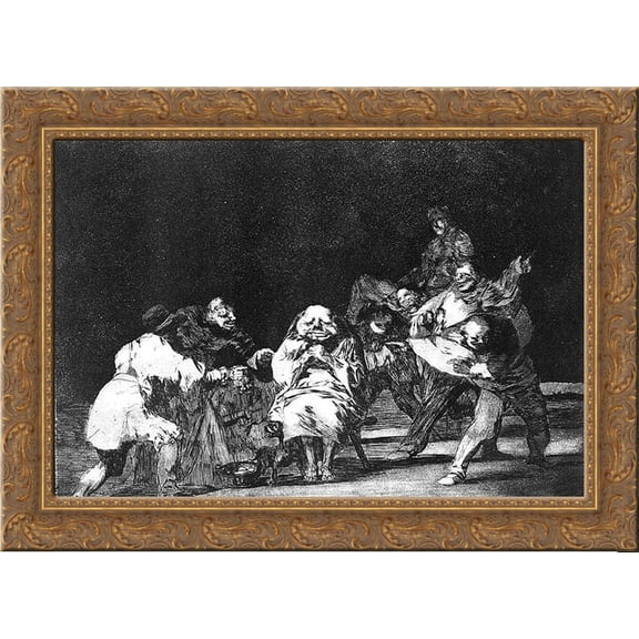 Loyalty 24x18 Gold Ornate Wood Framed Canvas Art by Francisco Goya