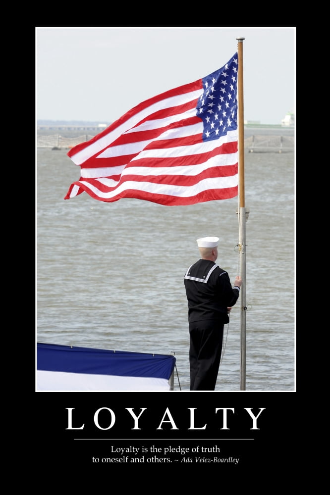 Loyalty Inspirational Quote and Motivational Poster Canvas Art - Stocktrek Images (23 x 34)