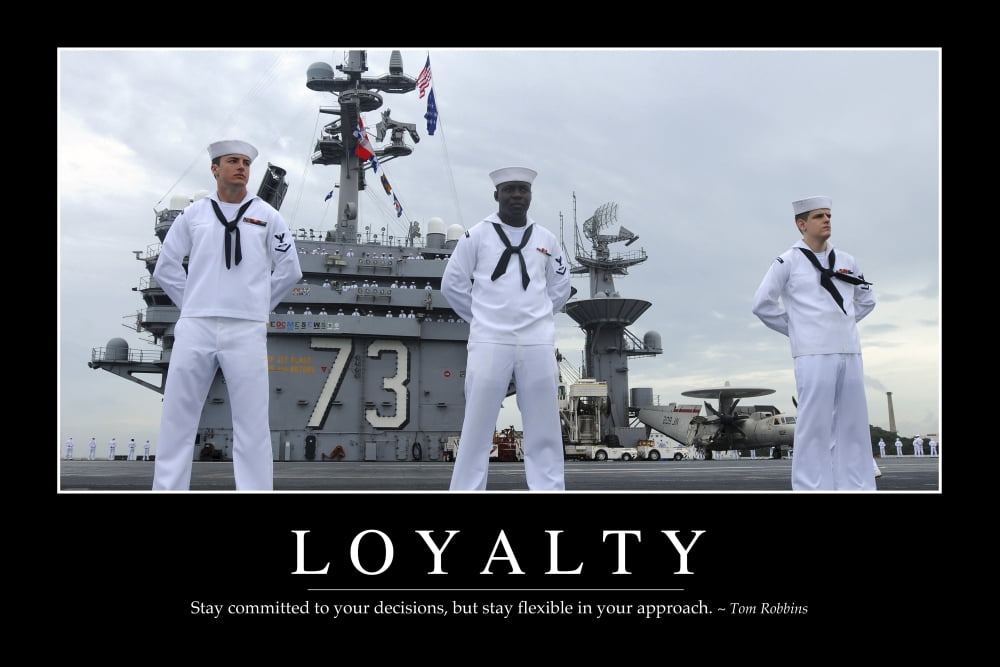 Loyalty Inspirational Quote and Motivational Poster Canvas Art - Stocktrek Images (34 x 23)