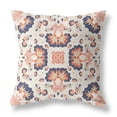 thumbnail image 1 of Amrita Sen Broadcloth Zippered Pillow With OffWhite Blue CAPL274BrCDSZP20x20, 1 of 5