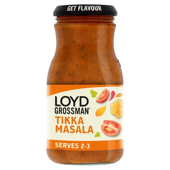 Loyd Grossman Tikka Masala Indian Curry Sauce 350g, Imported from Britain