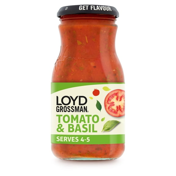 Loyd Grossman Tomato & Basil Pasta Sauce 660G, Imported from Britain