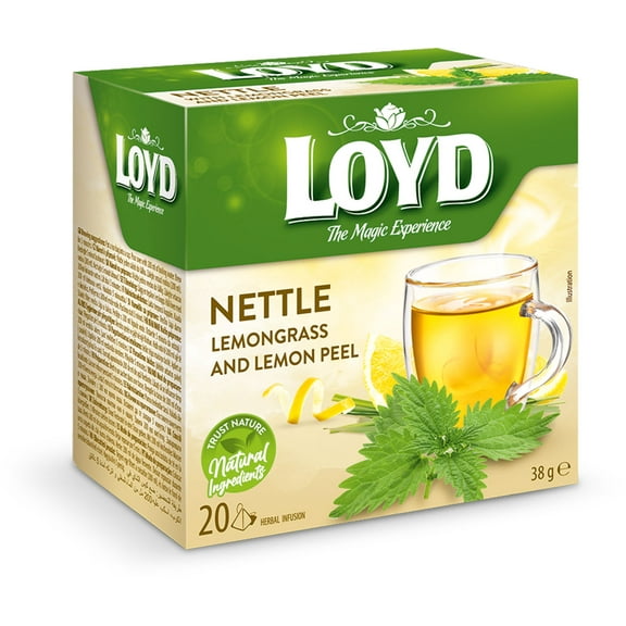 Loyd Nettle Lemongrass and Lemon Peel Tea The Magic Experience Box of 20 Tea Bags