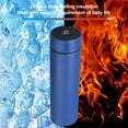 thumbnail image 1 of Loyerfyivos 1 Pcs Smart Water Bottles with Digital Temperature Display Coffee Tea Infuser Bottle LED Thermal Cup Double Walled Vacuum Insulated Stainless Steel Flask, blue, 500ml, 1 of 8