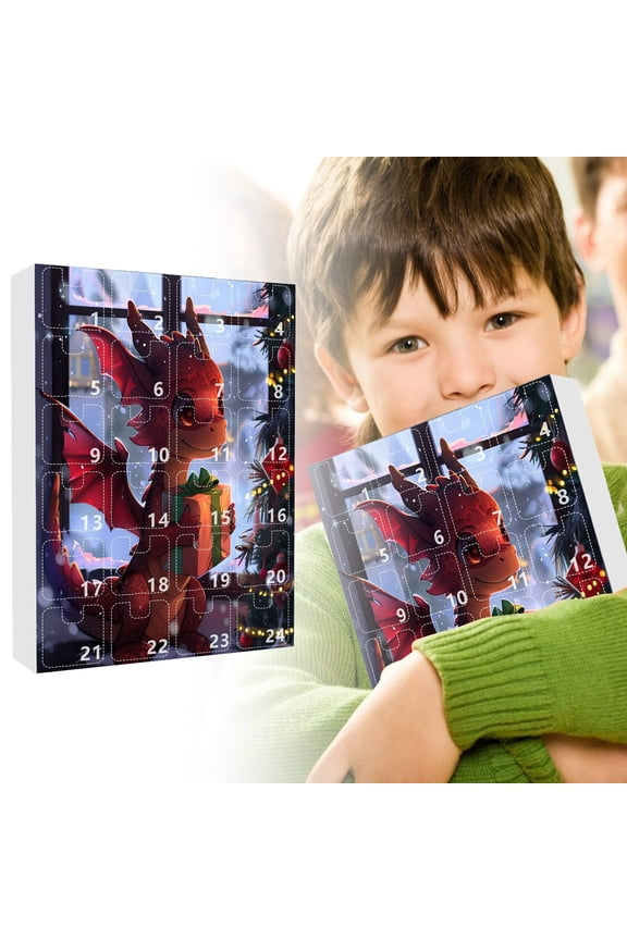 2025 Advent Countdown Calendar Dragon, Christmas Vacation Advent Calendar Pendant, Funny Dragon Baby Advent Calendar, Xmas Ornaments Pendant, 24 Days Of Christmas Collectible Set Gifts