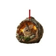 thumbnail image 1 of Loyerfyivos 2026 Animal Christmas Ornament Wooden Hanging Pendant for Xmas Tree Keychain Backpack Home Decoration, Forest Animal Statue Art Wall Seasonal Decor, 1 of 3